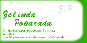 zelinda poparadu business card